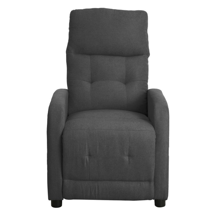 Poltrona Relax Emily In Tessuto Poliestere Colore Grigio Scuro