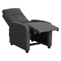 Poltrona Relax Emily In Tessuto Poliestere Colore Grigio Scuro