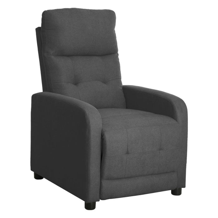 Poltrona Relax Emily In Tessuto Poliestere Colore Grigio Scuro