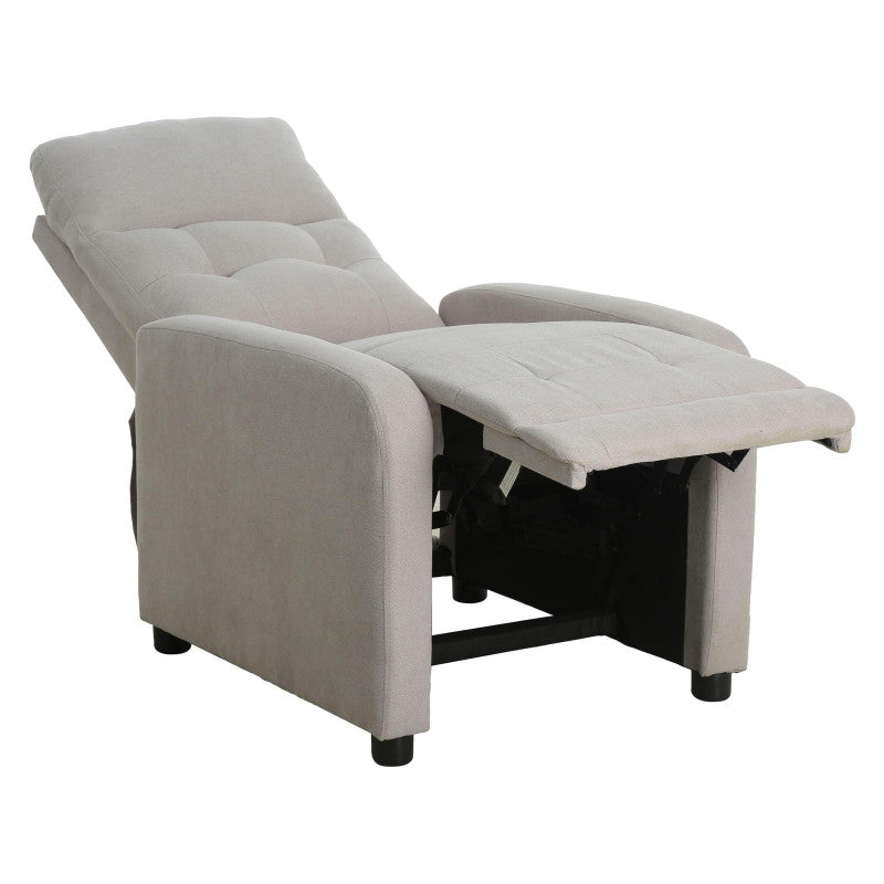 Poltrona Relax Emily In Tessuto Poliestere Colore Sabbia