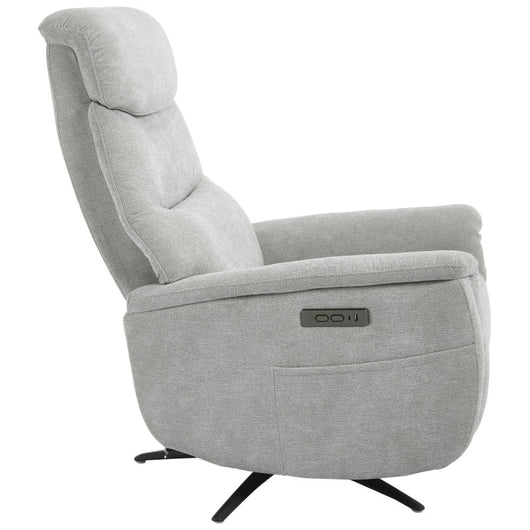 Poltrona Relax Jacquelin In Tessuto Sabbia Gambe Nere