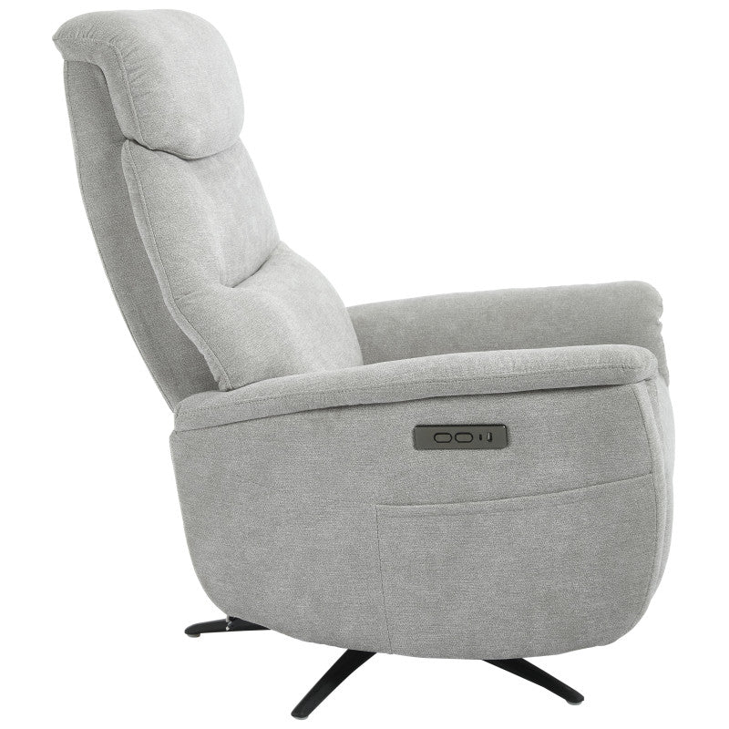 Poltrona Relax Jacquelin In Tessuto Sabbia Gambe Nere