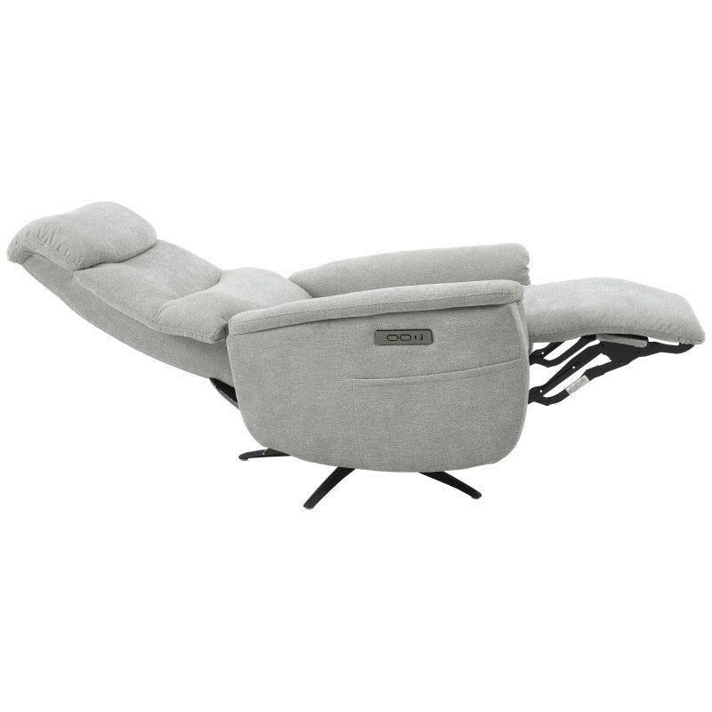 Poltrona Relax Jacquelin In Tessuto Sabbia Gambe Nere