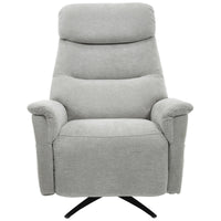 Poltrona Relax Jacquelin In Tessuto Sabbia Gambe Nere