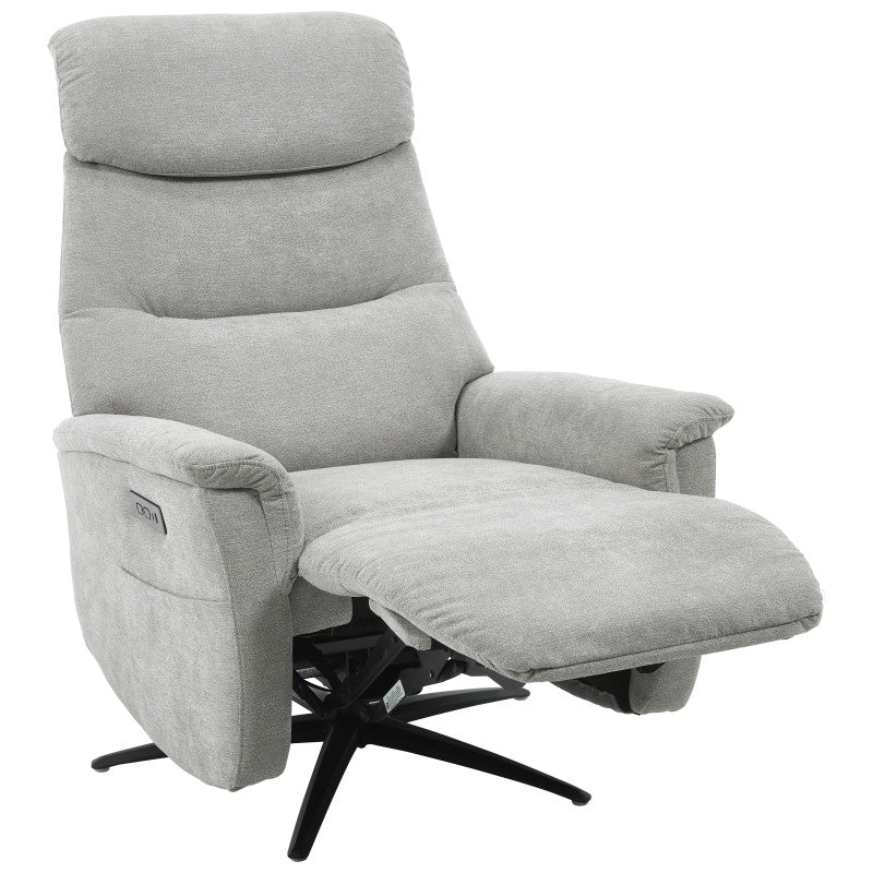 Poltrona Relax Jacquelin In Tessuto Sabbia Gambe Nere