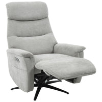 Poltrona Relax Jacquelin In Tessuto Sabbia Gambe Nere