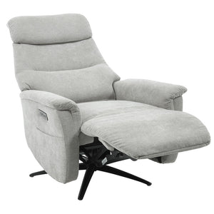 Poltrona Relax Jacquelin In Tessuto Sabbia Gambe Nere