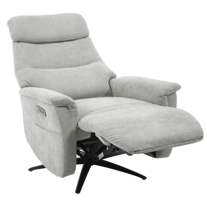 Poltrona Relax Jacquelin In Tessuto Sabbia Gambe Nere