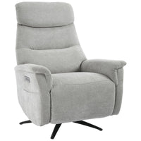 Poltrona Relax Jacquelin In Tessuto Sabbia Gambe Nere