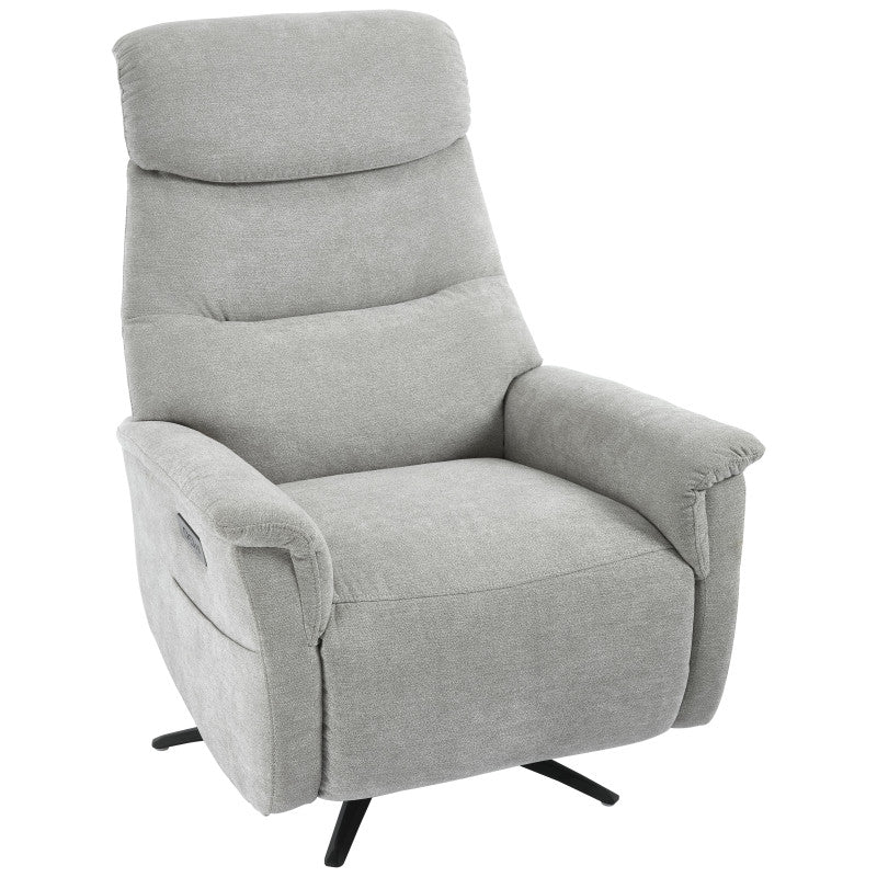 Poltrona Relax Jacquelin In Tessuto Sabbia Gambe Nere