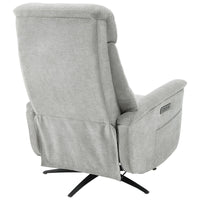 Poltrona Relax Jacquelin In Tessuto Sabbia Gambe Nere