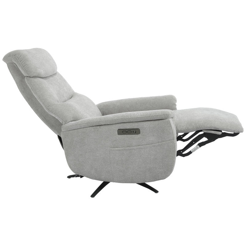 Poltrona Relax Jacquelin In Tessuto Sabbia Gambe Nere