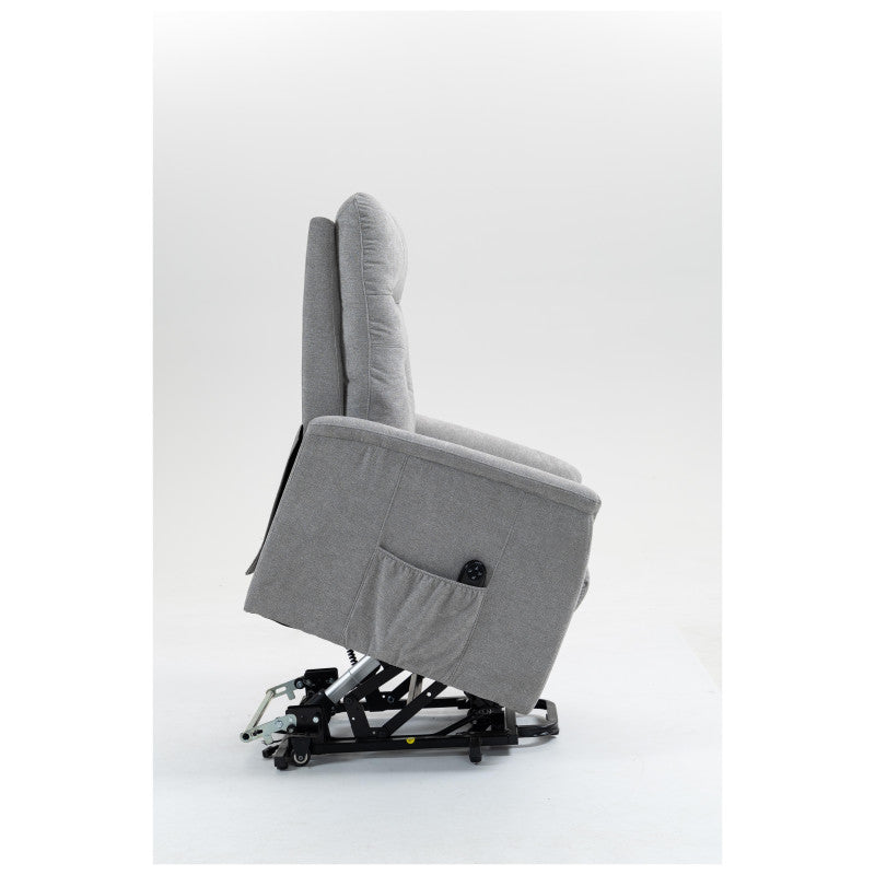 Poltrona Relax Katia 2 Motori In Tessuto Beige