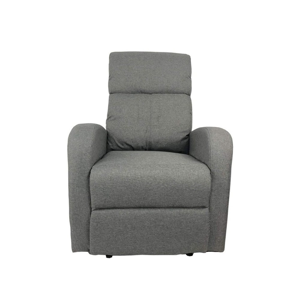 Poltrona relax manuale Giada tessuto colore grigio