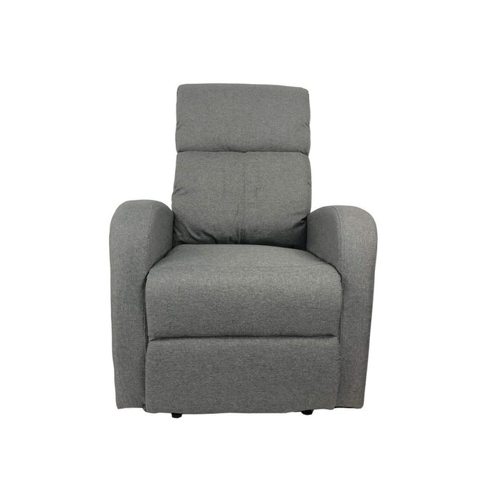 Poltrona relax manuale Giada tessuto colore grigio