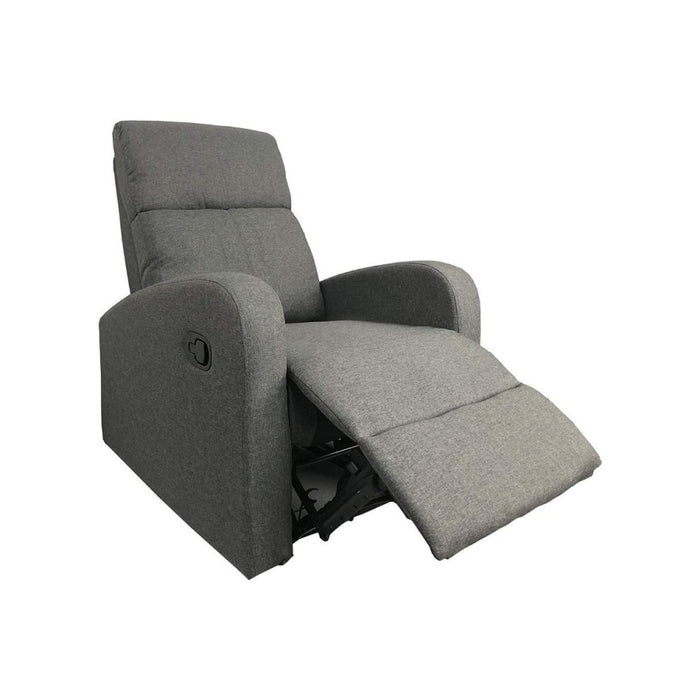 Poltrona relax manuale Giada tessuto colore grigio