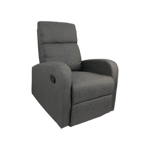 Poltrona relax manuale Giada tessuto colore grigio