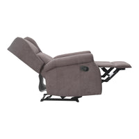 Poltrona Relax Maribel In Poliestere Marrone Reclinabile Manualmente