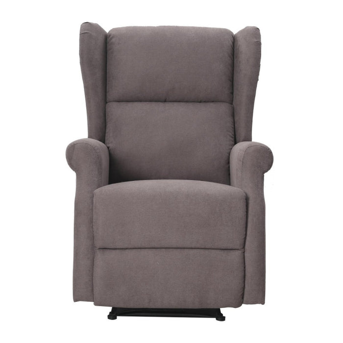 Poltrona Relax Maribel In Poliestere Marrone Reclinabile Manualmente