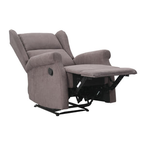 Poltrona Relax Maribel In Poliestere Marrone Reclinabile Manualmente