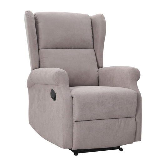 Poltrona Relax Maribel In Poliestere Tortora Reclinabile Manualmente