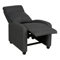 Poltrona Relax Tessuto Grigio Scuro 87x69x100 Desa