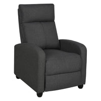 Poltrona Relax Tessuto Grigio Scuro 87x69x100 Desa