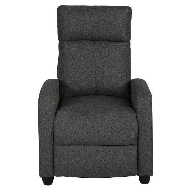 Poltrona Relax Tessuto Grigio Scuro 87x69x100 Desa