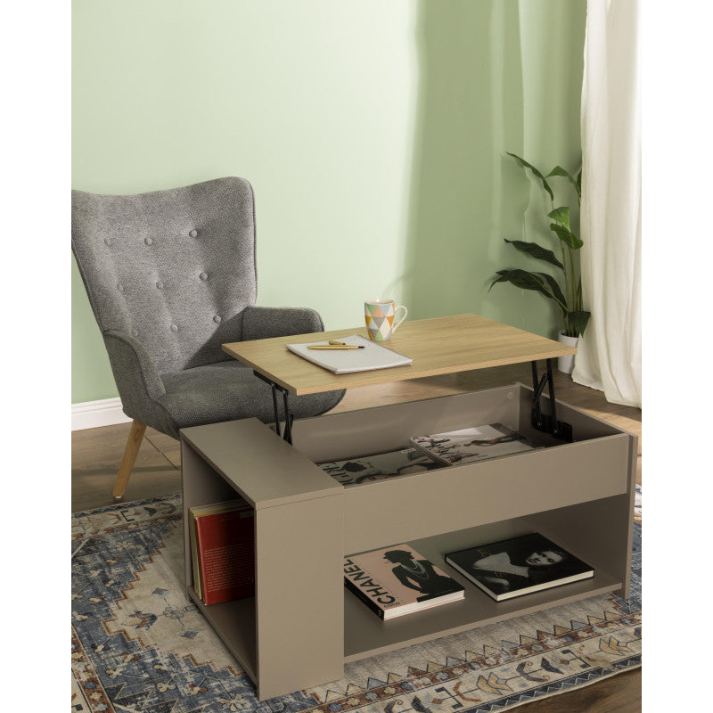 Poltrona Rijeka In Tessuto Grigio Gambe Legno Naturale Dimensione 75x68x96cm