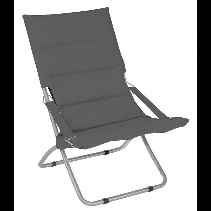 Poltrona Riviera Ferro Grigio/Poli Imb Grigio Tubo 25 Moia