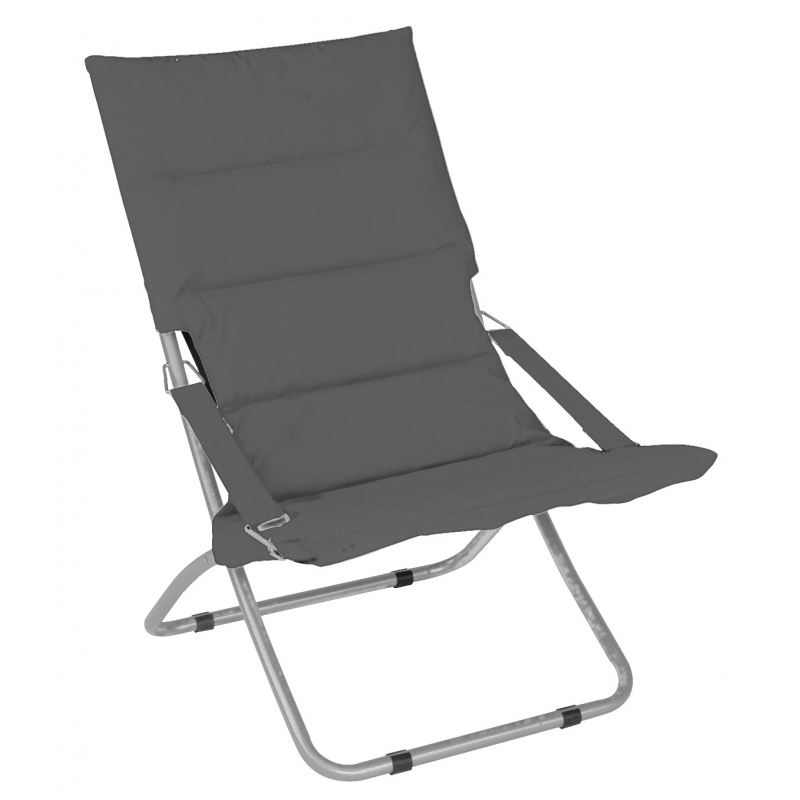 Poltrona Riviera Ferro Grigio/Poli Imb Grigio Tubo 25 Moia