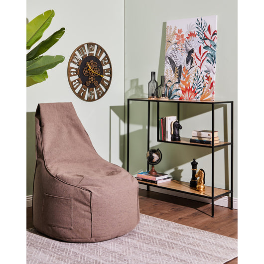 Poltrona Sacco In Tessuto Beige Scuro Milly 65*65*95cm