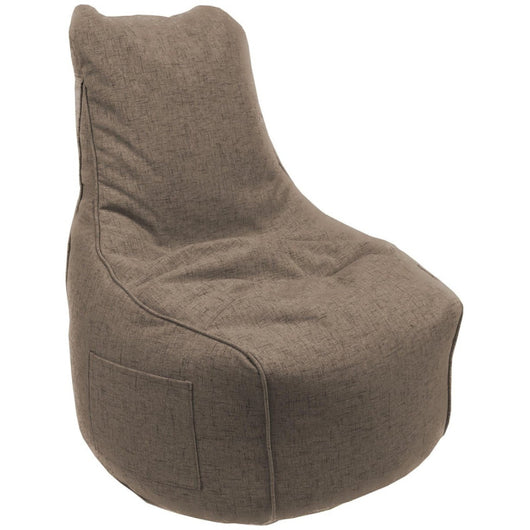 Poltrona Sacco In Tessuto Beige Scuro Milly 65*65*95cm