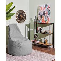 Poltrona Sacco Milly In Tessuto Grigio Chiaro 65*65*95cm