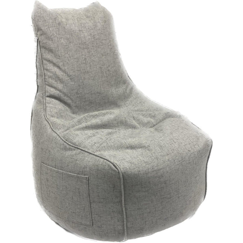 Poltrona Sacco Milly In Tessuto Grigio Chiaro 65*65*95cm