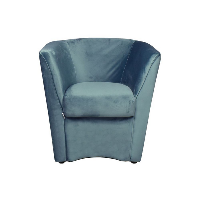 Poltrona Tago in tessuto ottanio Riviera 18