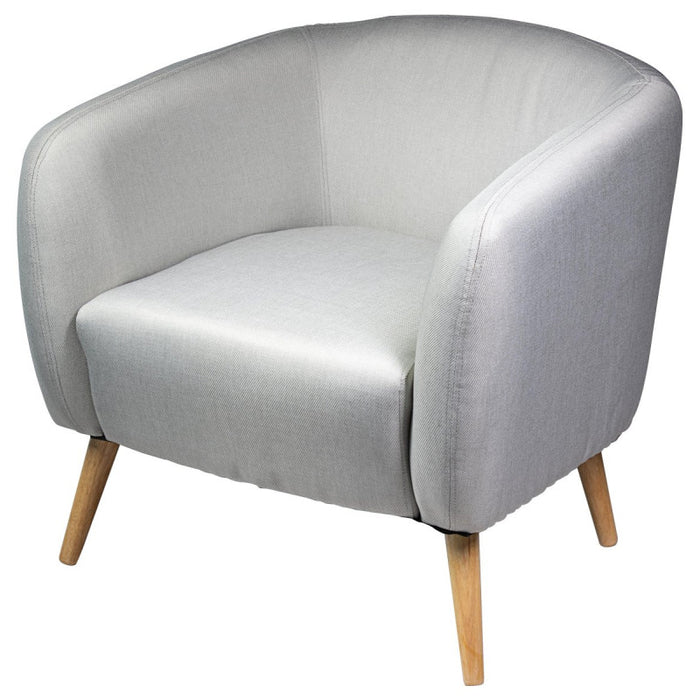 Poltrona Tessuto Grigio Apollonia 80x77x74 Lsfo