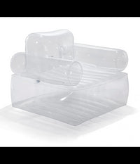 Poltrona Trasparente Pvc Gonfiabile Con Schienale 109x79x107cm Relax Casa 66502         