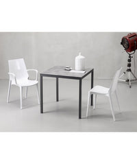 Poltrona Vanity Set da 2 in policarbonato Made in Italy SCAB DESIGN - trasparente fume' 183