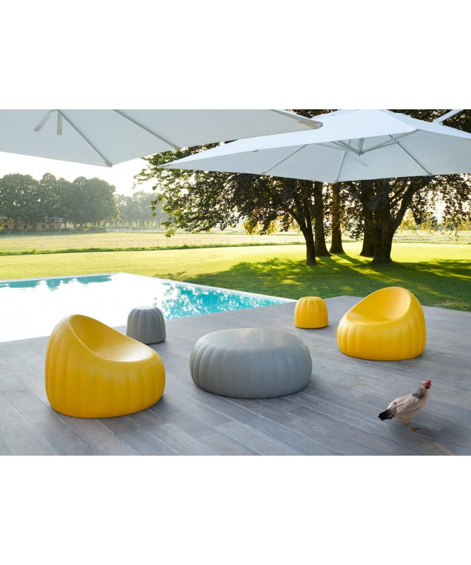 Poltroncina morbida Gelèe Lounge made in Italy - GIALLO