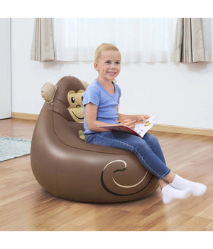 Poltroncina Poltrona Gonfiabile Design Animali Panda Scimmia Volpe 72 Cm 75116         