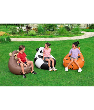 Poltroncina Poltrona Gonfiabile Design Animali Panda Scimmia Volpe 72 Cm 75116         