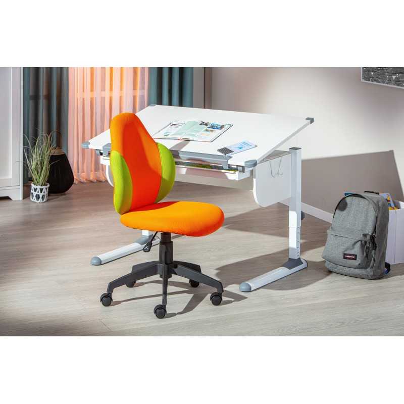 Poltroncina ragazzo Inter Link in morbido pu colorato arancio/gialla