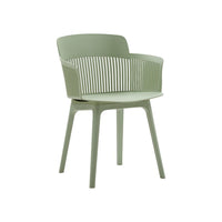 Set 2 poltrone  con braccioli in polipropilene verde - Mobili 2G