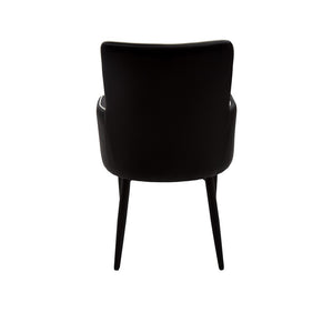 Set 2 poltrone in tessuto nero con bordo bianco misure l.55 h.89 p.54 hs.49