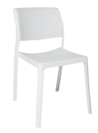 Set 2 sedie in polipropilene colore bianco