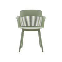 Set 2 poltrone  con braccioli in polipropilene verde - Mobili 2G