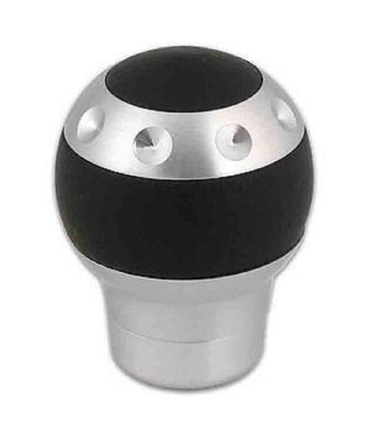 Pomello Leva Cambio Alluminio Spazzolato Pelle Attacco Universale Tuning Per Auto         