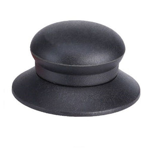 Trade Shop - Pomello Manopola Di Ricambio Per Coperchio Antiscotto Antiscivolo ø6.5 Cm Nero 607413 -