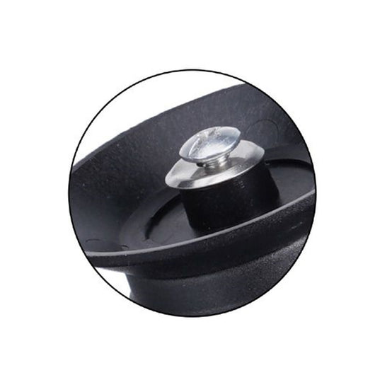 Trade Shop - Pomello Manopola Di Ricambio Per Coperchio Antiscotto Antiscivolo ø6.5 Cm Nero 607413 -